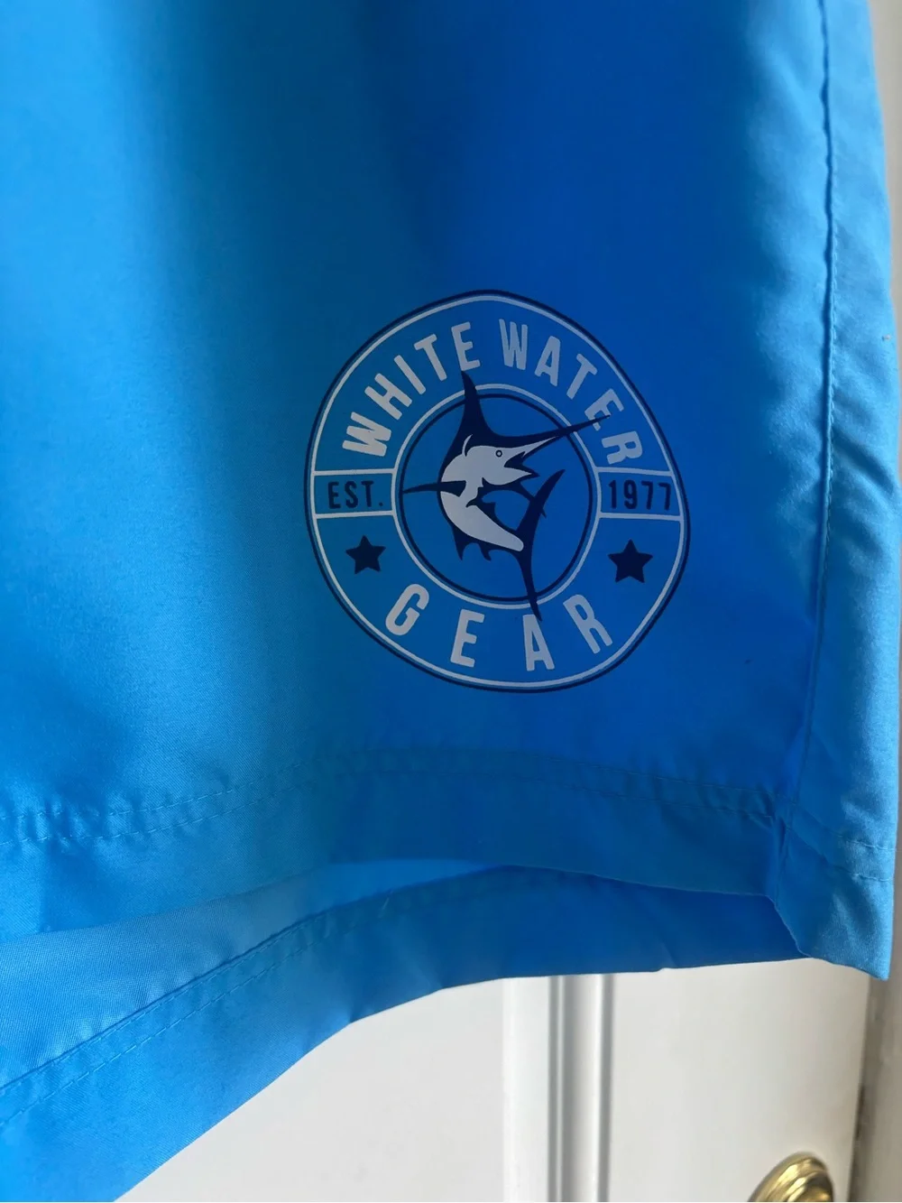 NWT White Water Gear Men's Blue Swim Trunks, Size XL